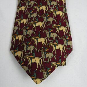 Genuine Brooks Brothers Silk Men's Tie Horse & Jockey